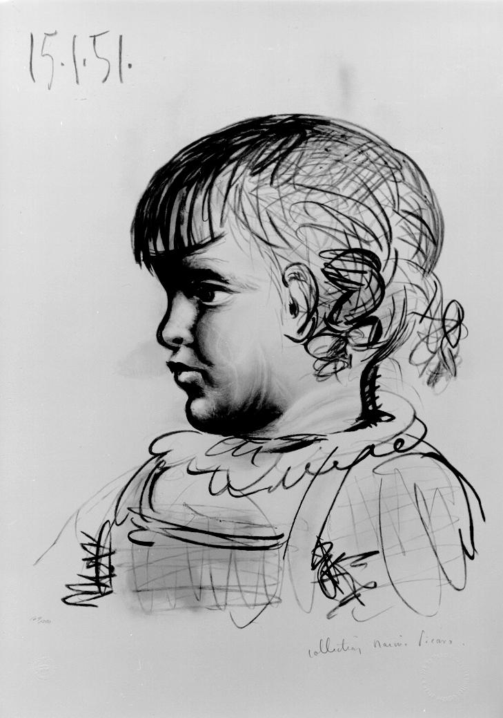 Picasso Portrait of child 1951